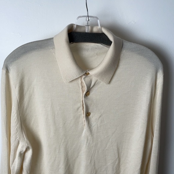 VINTAGE 70’s Cream Pull Over Sweater - Picture 4 of 9
